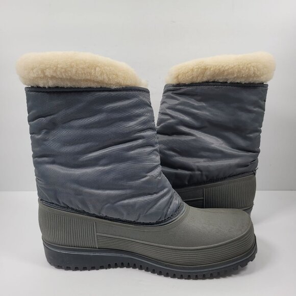 Sorel Men's Gray Winter Snow Boots Made In Canada US Size 11 - Picture 6 of 11